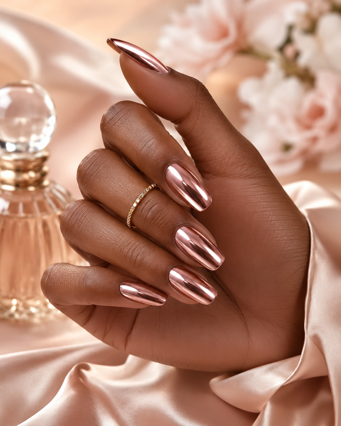 Chrome nail design