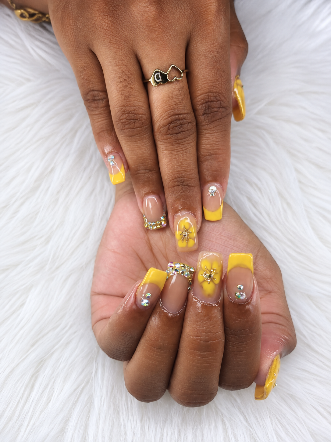 Rose gel manicure