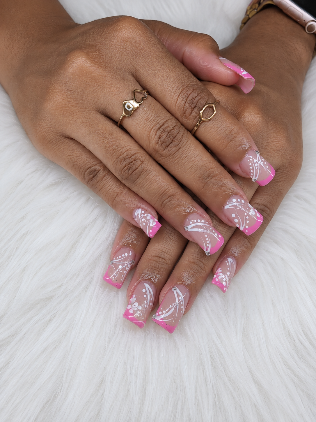Long acrylic nail set